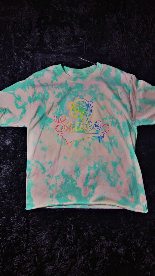 Mint TyeDye Cropped Tee