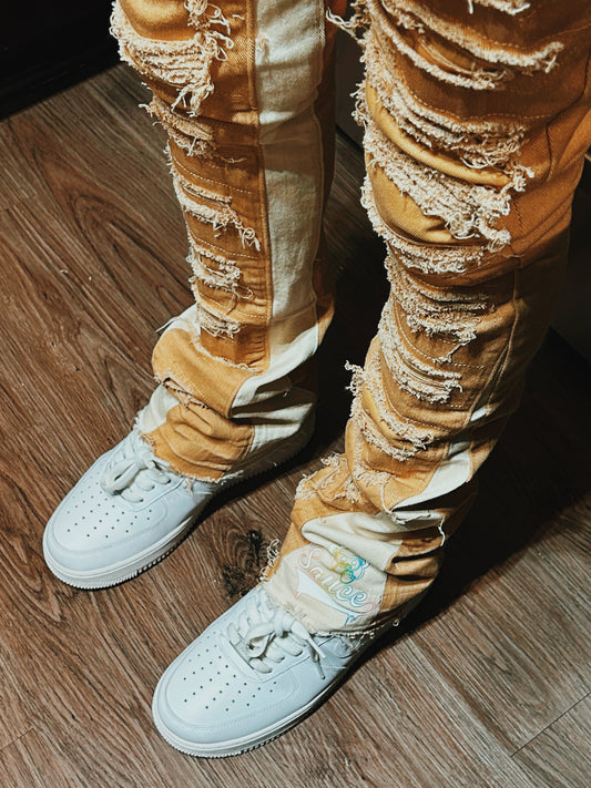 Exclusive Sauce Stacked Jeans